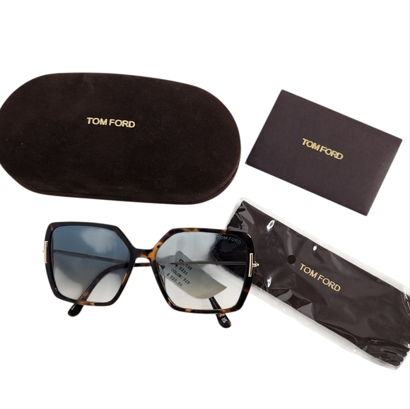 TOM FORD Joanna Butterfly Havana Sunglasses NEW - Picture 10 of 10